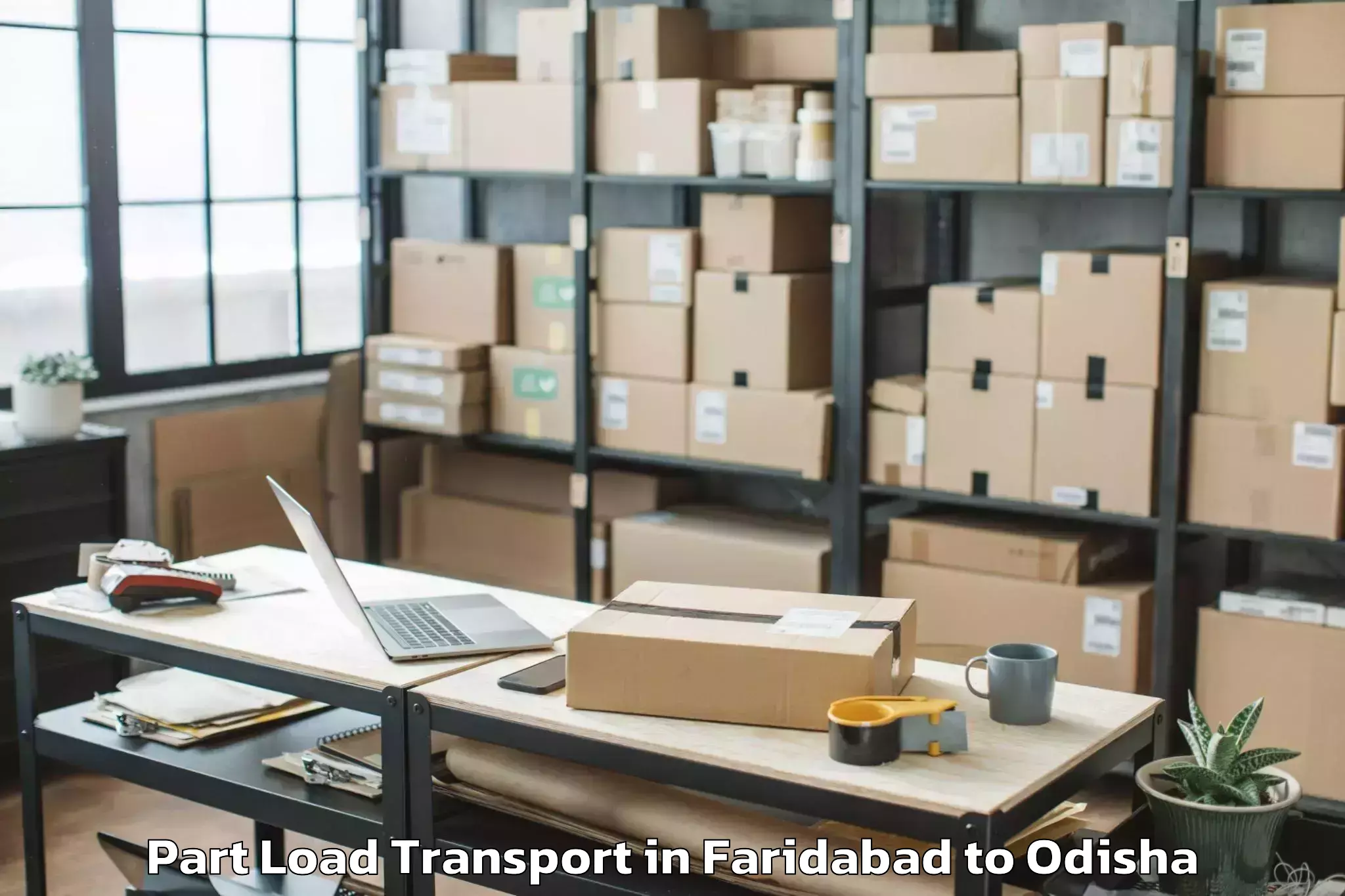 Book Faridabad to Utkal Centre Point Mall Part Load Transport Online